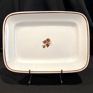 ALFRED MEAKIN, ENGLAND, ROYAL IRONSTONE COPPER LUSTER TEA LEAF PLATTER